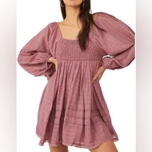 Free People Ari Mini Mauve Women's Dress